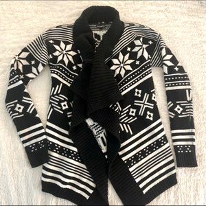 Express Geo Print Cardigan Sweater Sz S